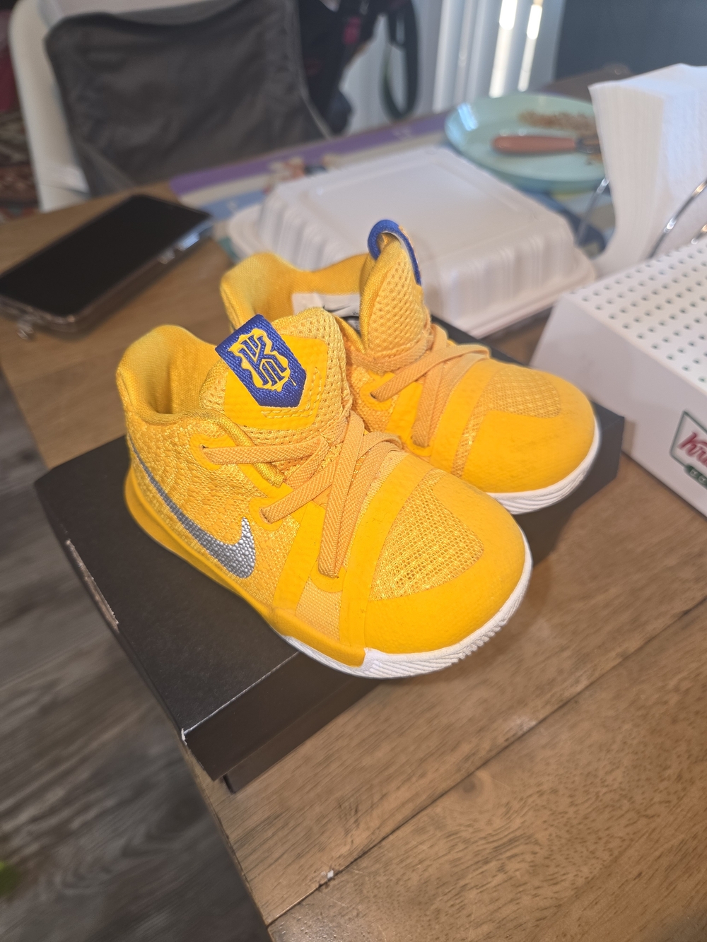 Nike Kids' Bright Yellow Basketball Sneakers